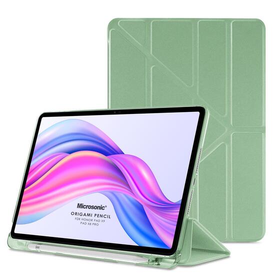Microsonic Honor Pad X8A Kılıf Origami Pencil Açık Yeşil