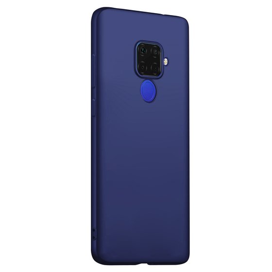 Microsonic Matte Silicone Huawei Mate 30 Lite Kılıf Lacivert