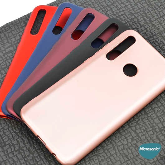 Microsonic Matte Silicone Huawei Y6P Kılıf Rose Gold