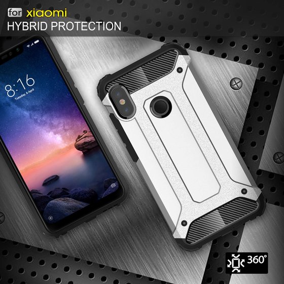 Microsonic Xiaomi Redmi Note 6 Pro Kılıf Rugged Armor Gold