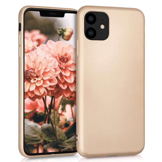 Microsonic Matte Silicone Apple iPhone 11 (6.1'') Kılıf Gold