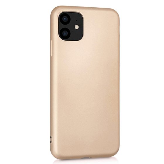 Microsonic Matte Silicone Apple iPhone 11 (6.1'') Kılıf Gold