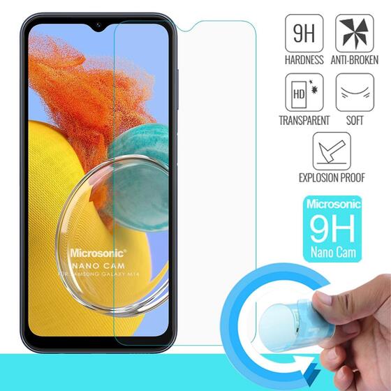 Microsonic Samsung Galaxy M14 Nano Glass Cam Ekran Koruyucu