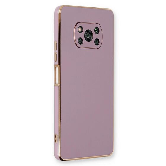 Microsonic Xiaomi Poco X3 Pro Kılıf Olive Plated Lila