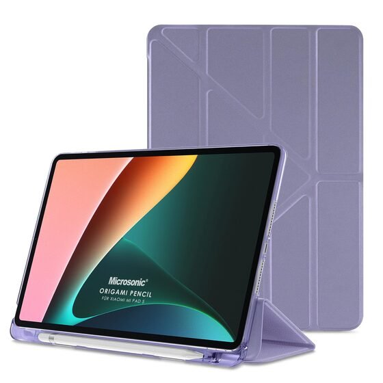 Microsonic Xiaomi Redmi Pad SE 8.7 Kılıf Origami Pencil Lila