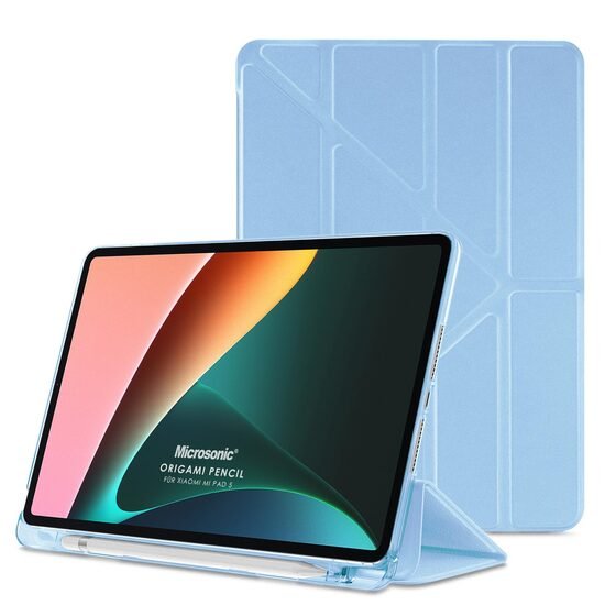Microsonic Xiaomi Redmi Pad SE 8.7 Kılıf Origami Pencil Mavi