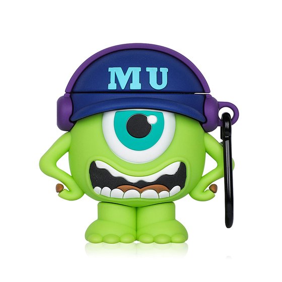 Microsonic AirPods 1. Nesil / 2. Nesil Kılıf Cartoon Figürlü Silikon Monster Mike