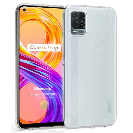 Microsonic Realme 8 Pro Kılıf Transparent Soft Beyaz