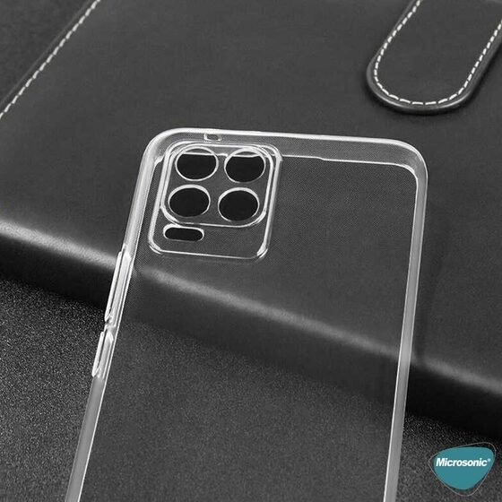 Microsonic Realme 8 Pro Kılıf Transparent Soft Beyaz