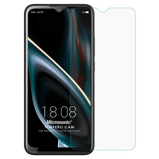 Microsonic Reeder P13 Blue Max 2021 Tempered Glass Cam Ekran Koruyucu