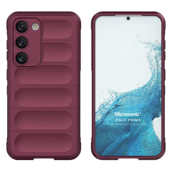 Microsonic Samsung Galaxy S23 Plus Kılıf Oslo Prime Bordo