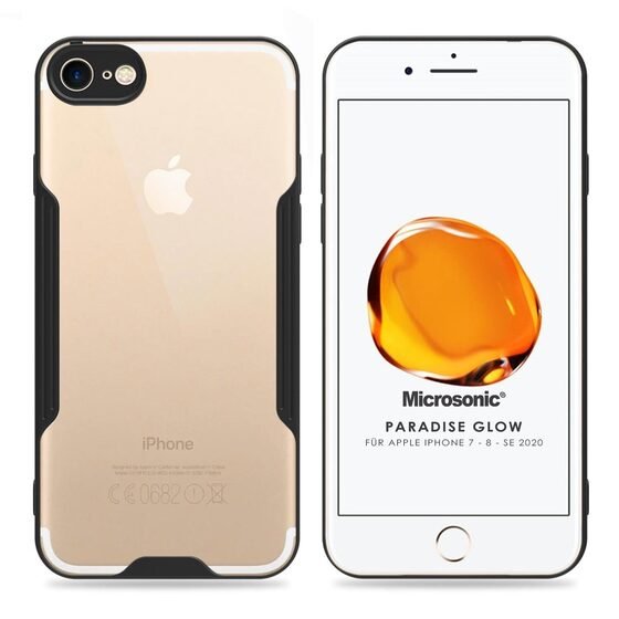 Microsonic Apple iPhone SE 2022 Kılıf Paradise Glow Siyah