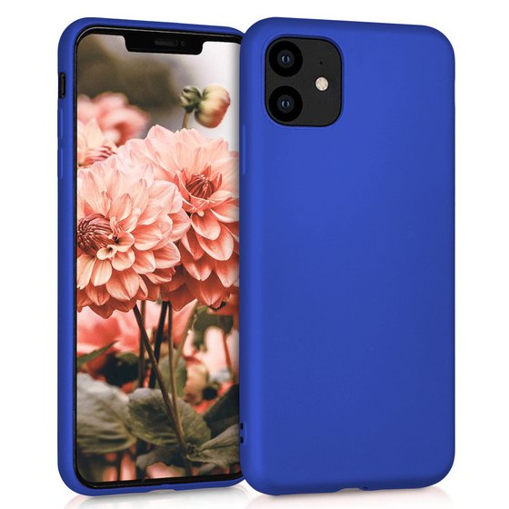 Microsonic Matte Silicone Apple iPhone 11 (6.1'') Kılıf Mavi