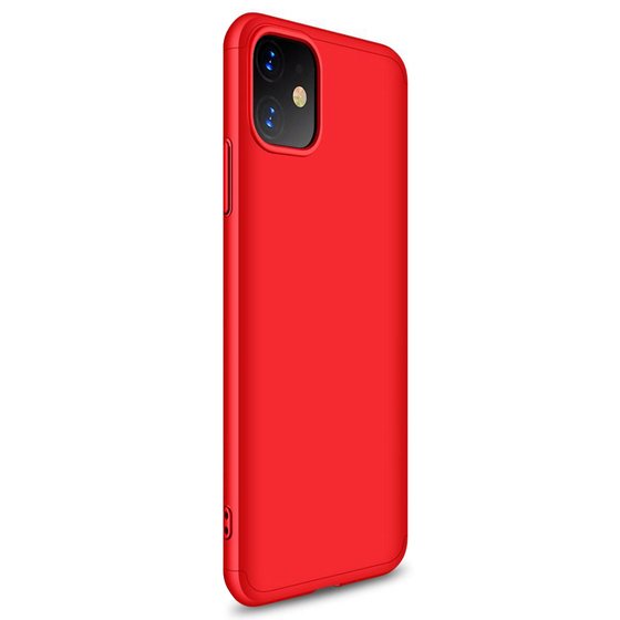 Microsonic Apple iPhone 11 (6.1'') Kılıf Double Dip 360 Protective Kırmızı