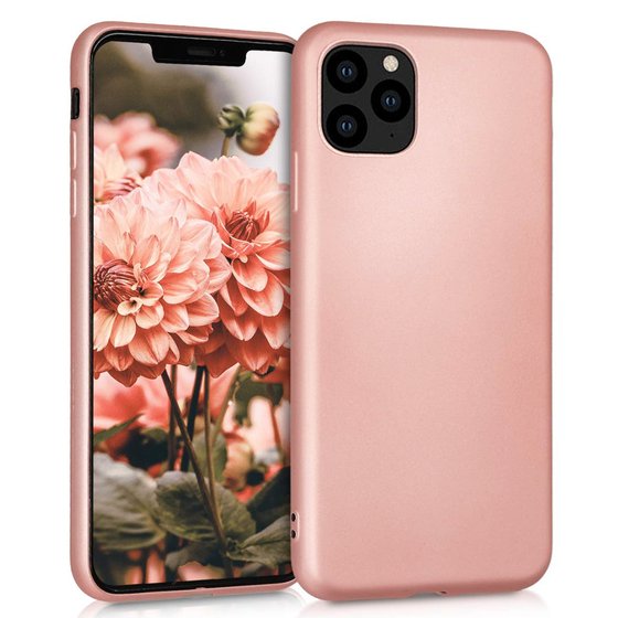 Microsonic Matte Silicone Apple iPhone 11 Pro (5.8'') Kılıf Rose Gold