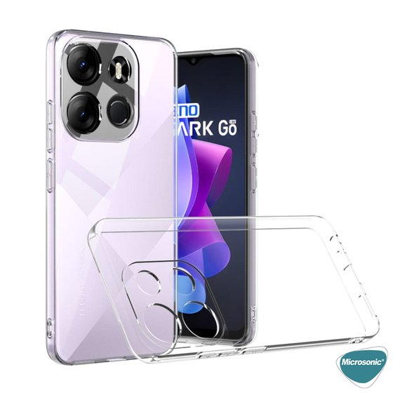 Microsonic TECNO Spark Go 2023 Kılıf Transparent Soft Şeffaf