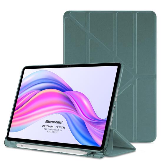 Microsonic Huawei MatePad SE 11 Kılıf Origami Pencil Koyu Yeşil