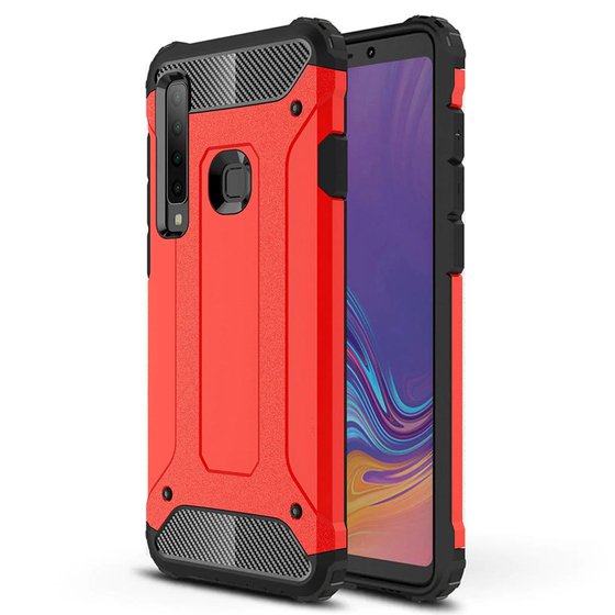 Microsonic Samsung Galaxy A9 2018 Kılıf Rugged Armor Kırmızı