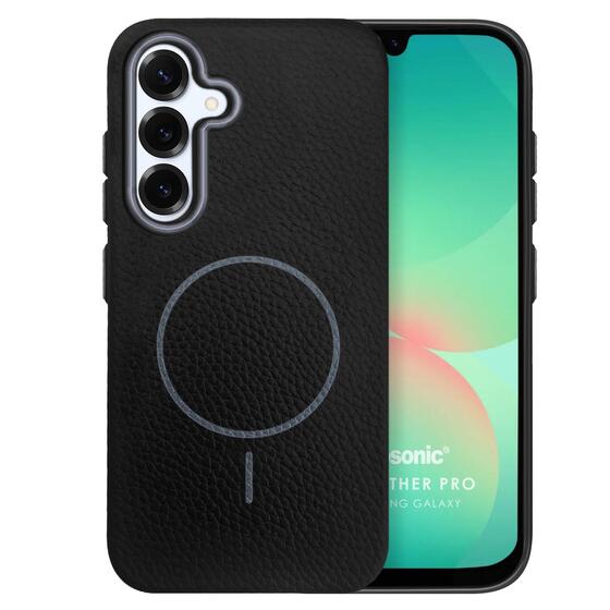 Microsonic Samsung Galaxy A26 Kılıf MagLeather Pro Siyah