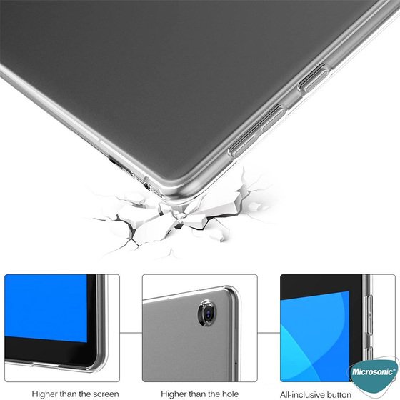 Microsonic Lenovo Tab P12 Kılıf Transparent Soft Şeffaf