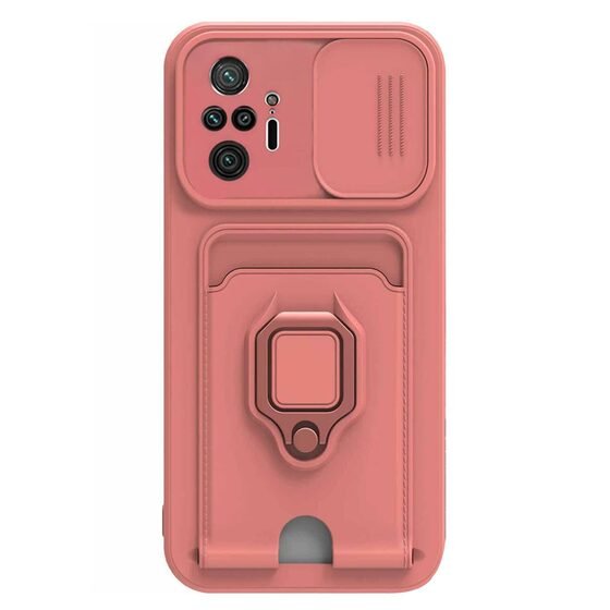 Microsonic Xiaomi Redmi Note 10 Pro Kılıf Multifunction Silicone Pembe