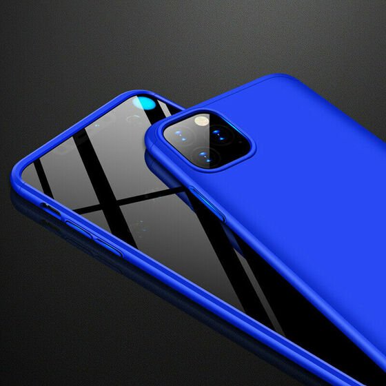 Microsonic Apple iPhone 11 Pro (5.8'') Kılıf Double Dip 360 Protective Mavi