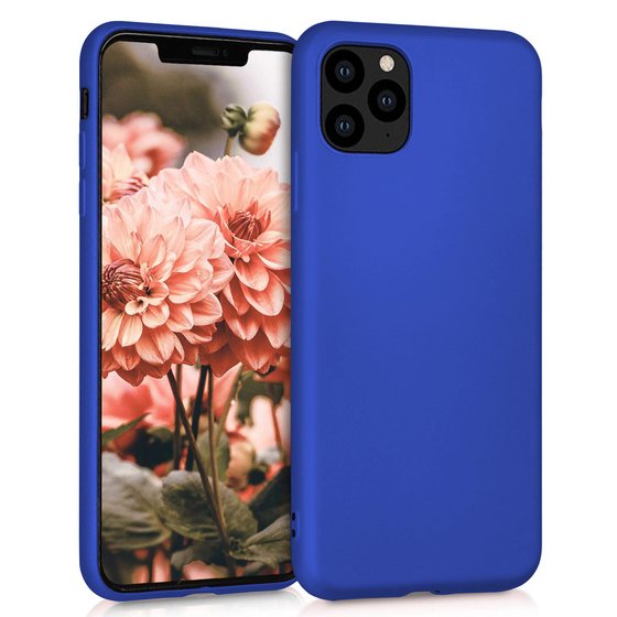 Microsonic Matte Silicone Apple iPhone 11 Pro Max (6.5'') Kılıf Mavi