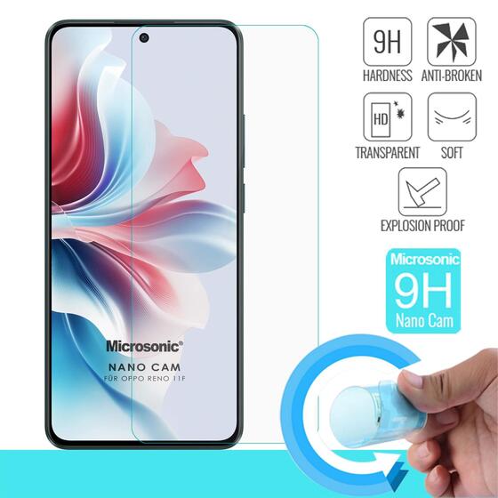 Microsonic Oppo Reno 11F Nano Glass Cam Ekran Koruyucu