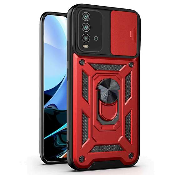 Microsonic Xiaomi Redmi 9T Kılıf Impact Resistant Kırmızı