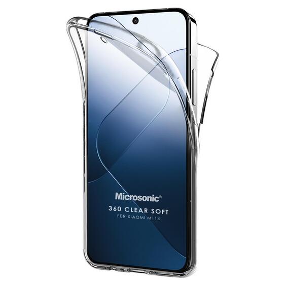 Microsonic Xiaomi 15 Pro Kılıf 6 tarafı tam full koruma 360 Clear Soft Şeffaf