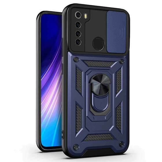 Microsonic Xiaomi Redmi Note 8 Kılıf Impact Resistant Lacivert