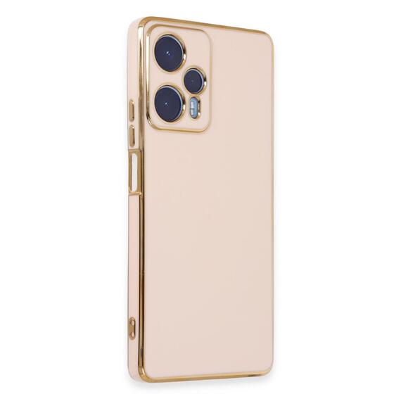 Microsonic Xiaomi Poco F5 Kılıf Olive Plated Pembe