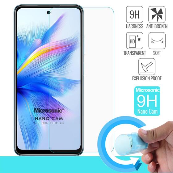 Microsonic Infinix Hot 40i Nano Glass Cam Ekran Koruyucu