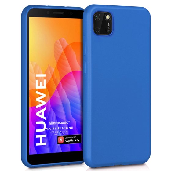 Microsonic Matte Silicone Huawei Honor 9S Kılıf Mavi