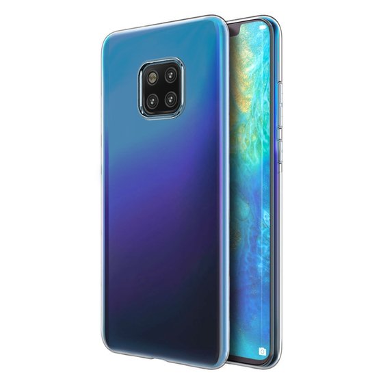 Microsonic Huawei Mate 20 Pro Kılıf Transparent Soft Beyaz