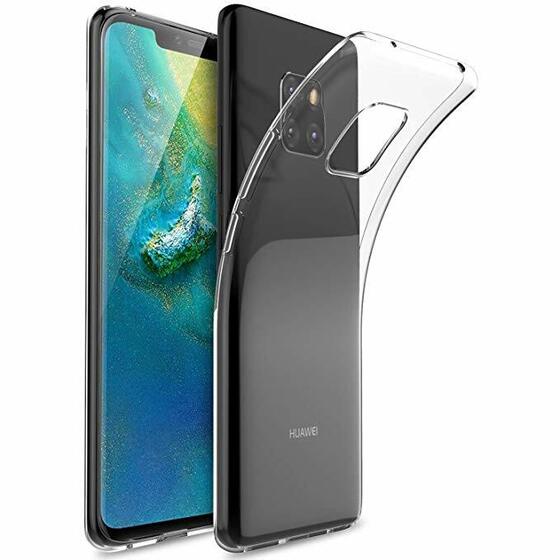 Microsonic Huawei Mate 20 Pro Kılıf Transparent Soft Beyaz