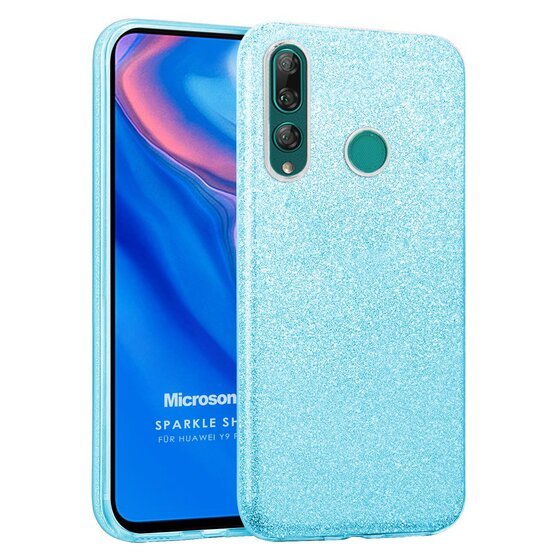 Microsonic Huawei Y9 Prime 2019 Kılıf Sparkle Shiny Mavi