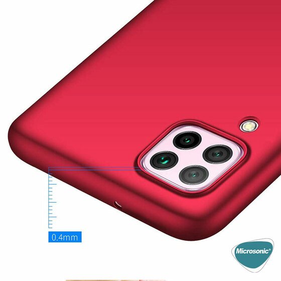 Microsonic Matte Silicone Samsung Galaxy M12 Kılıf Mor