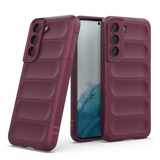 Microsonic Samsung Galaxy S22 Plus Kılıf Oslo Prime Bordo