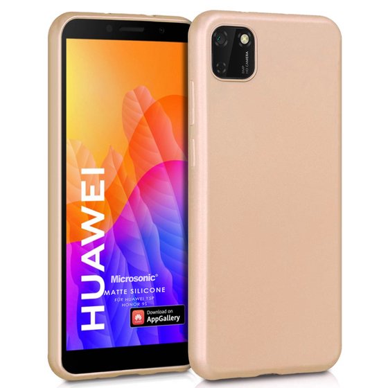 Microsonic Matte Silicone Huawei Honor 9S Kılıf Gold