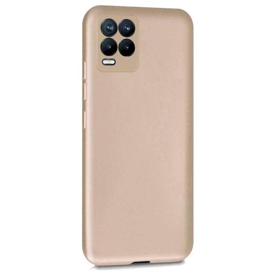 Microsonic Matte Silicone Realme 8 Pro Kılıf Gold