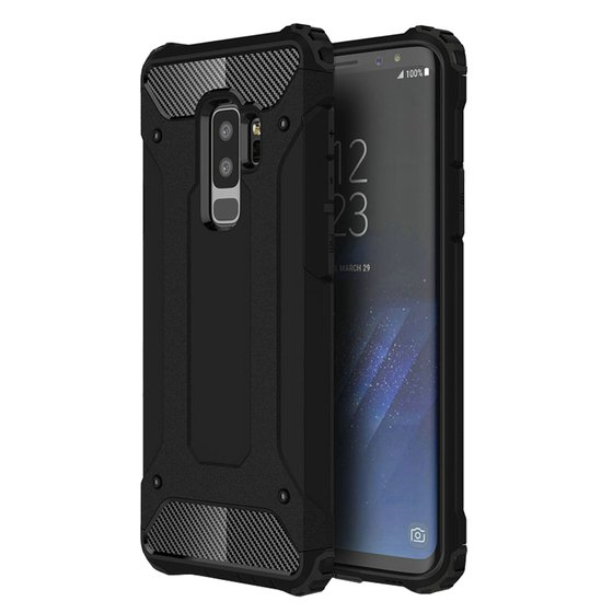 Microsonic Samsung Galaxy S9 Plus Kılıf Rugged Armor Siyah