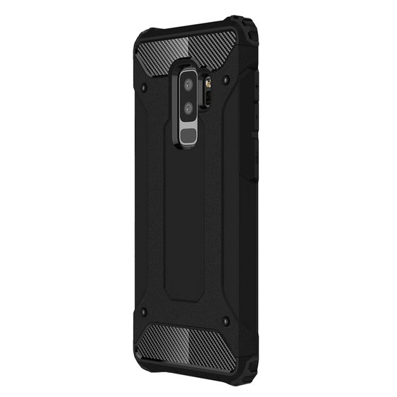 Microsonic Samsung Galaxy S9 Plus Kılıf Rugged Armor Siyah