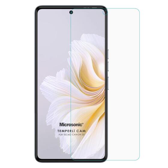 Microsonic TECNO Camon 20 Tempered Glass Cam Ekran Koruyucu