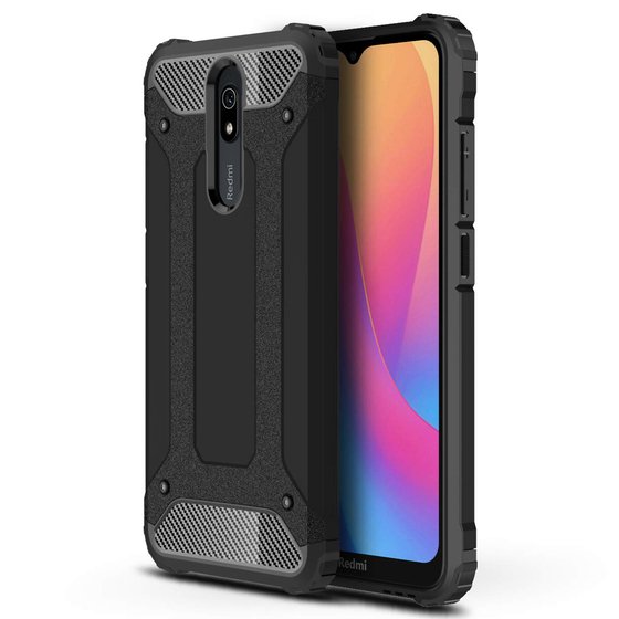 Microsonic Xiaomi Redmi 8A Kılıf Rugged Armor Siyah