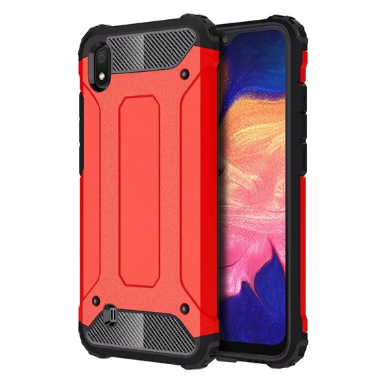 Microsonic Samsung Galaxy A10 Kılıf Rugged Armor Kırmızı