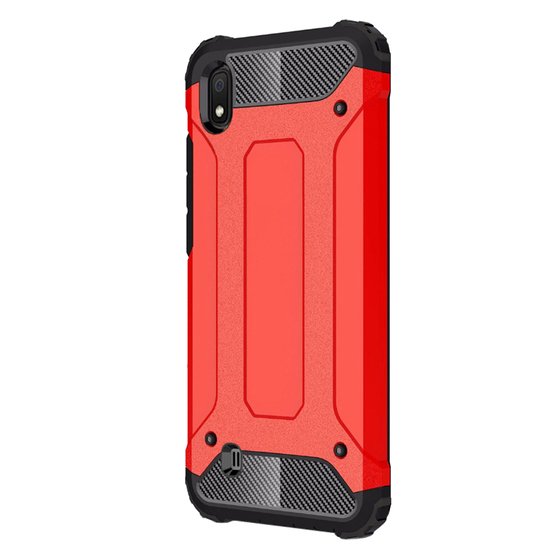 Microsonic Samsung Galaxy A10 Kılıf Rugged Armor Kırmızı