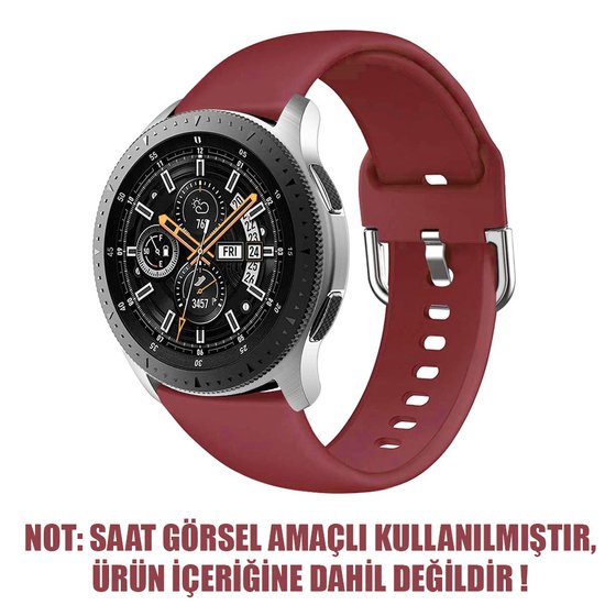 Microsonic Samsung Gear S3 Frontier Silikon Kordon Kırmızı