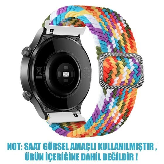 Microsonic Xiaomi Amazfit Pace 2 Stratos Kordon Braided Loop Band Pride Edition