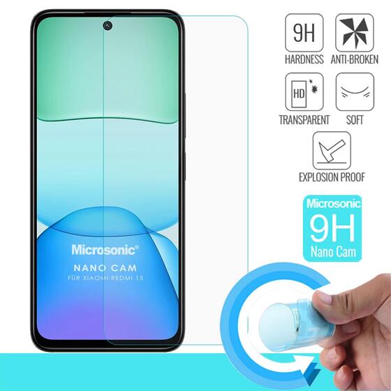 Microsonic Xiaomi Redmi 13 4G Nano Glass Cam Ekran Koruyucu